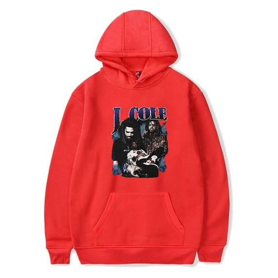 J Cole Rapper Hoodie Casual Sweatshirt Long Sleeve Pullover HipHop Style