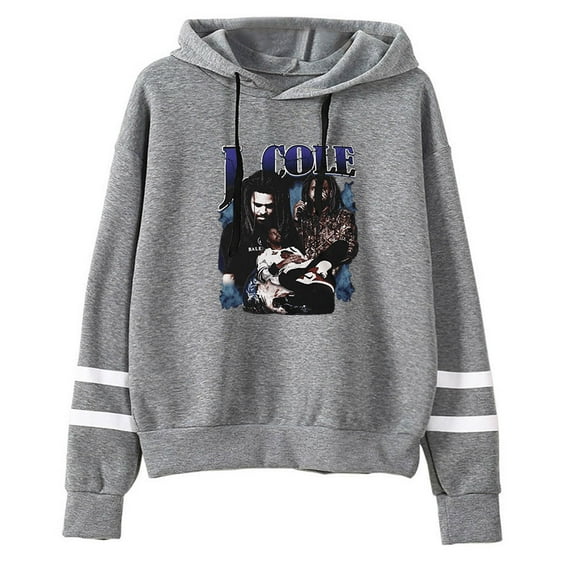 J Cole Rapper Pocketless Parallel Bars Sleeve Sweatshirt Man/Woman Hip Hop Hoodies