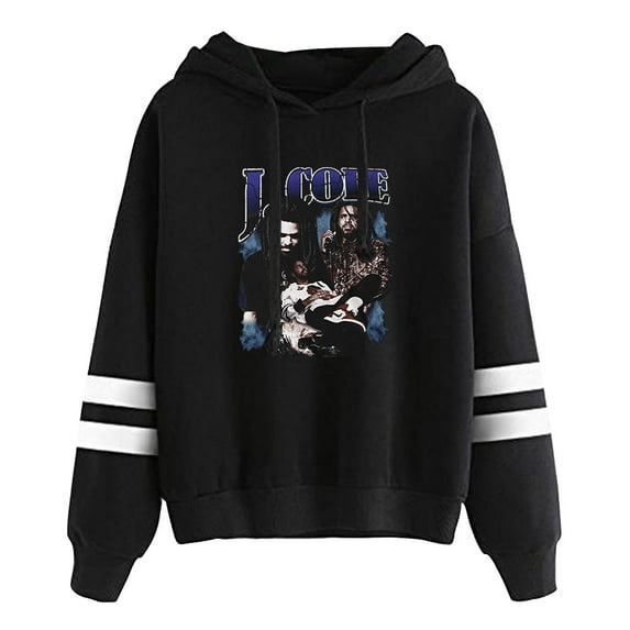 J Cole Rapper Pocketless Parallel Bars Sleeve Sweatshirt Man/Woman Hip Hop Hoodies