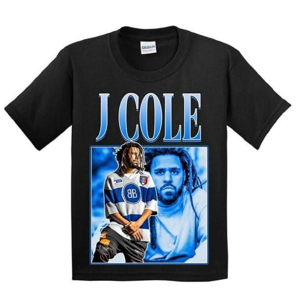 J Cole Rapper Vintage Black T-shirt - Walmart.com