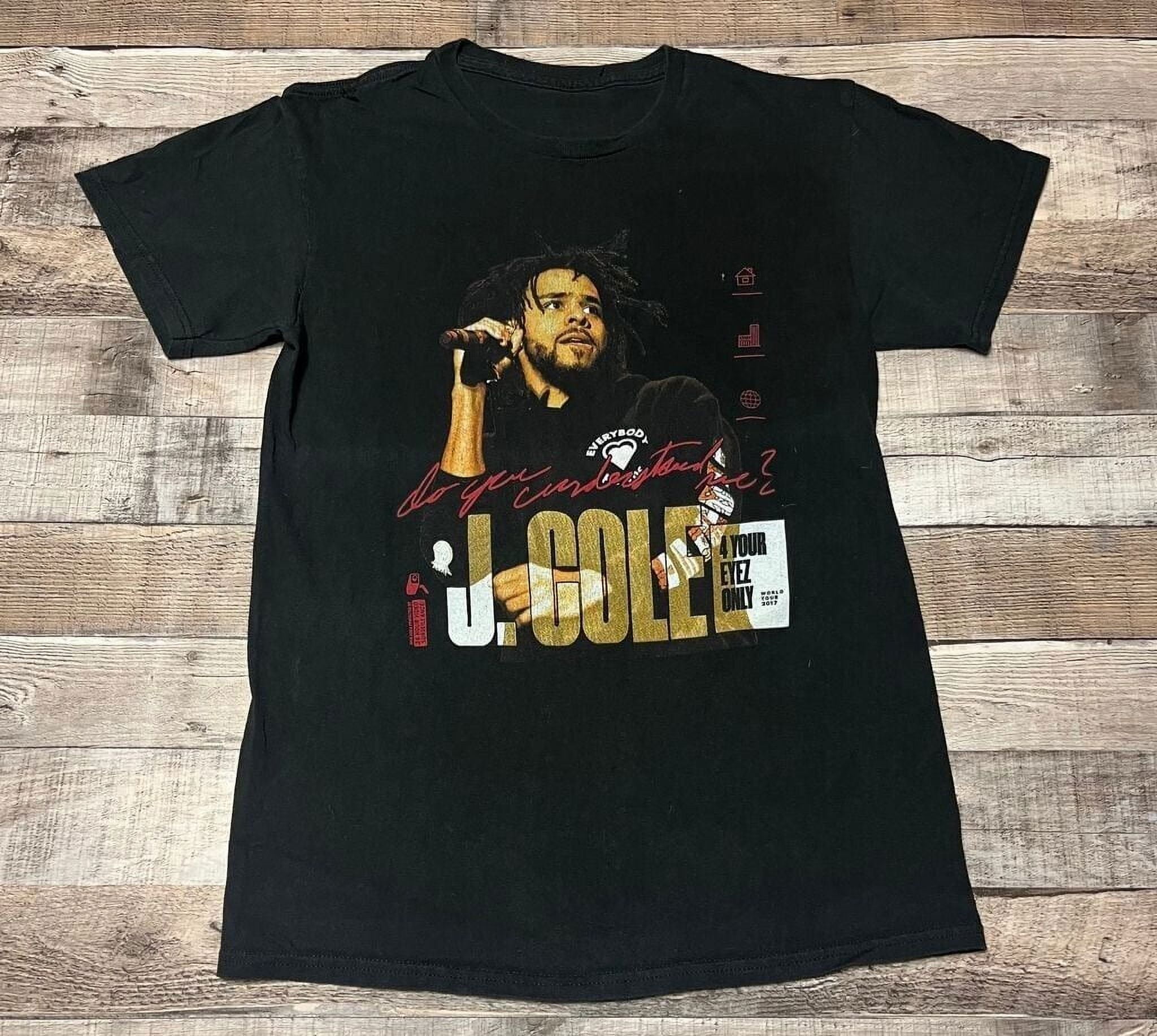 J Cole Shirt Small Black 4 Your Eyez Only Tour Do You Understand Rapper ...