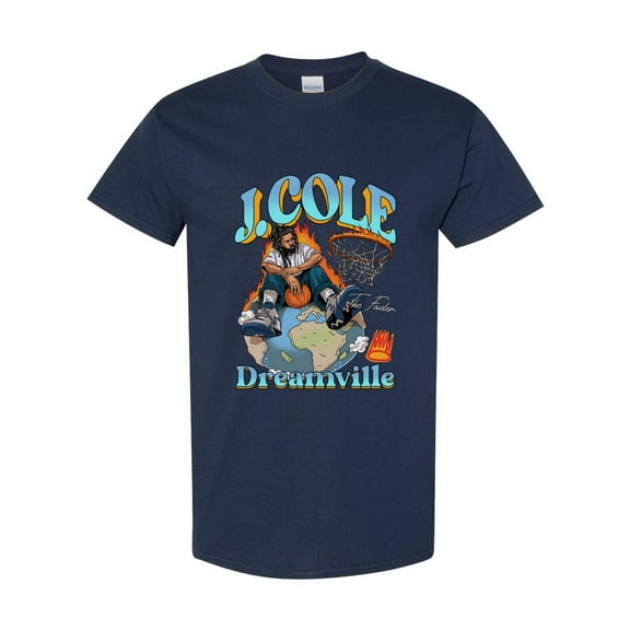 J Cole T-Shirt Dreamville 90s Hip Hop Tribute for Music Fans, for men & women, up to size 5XL