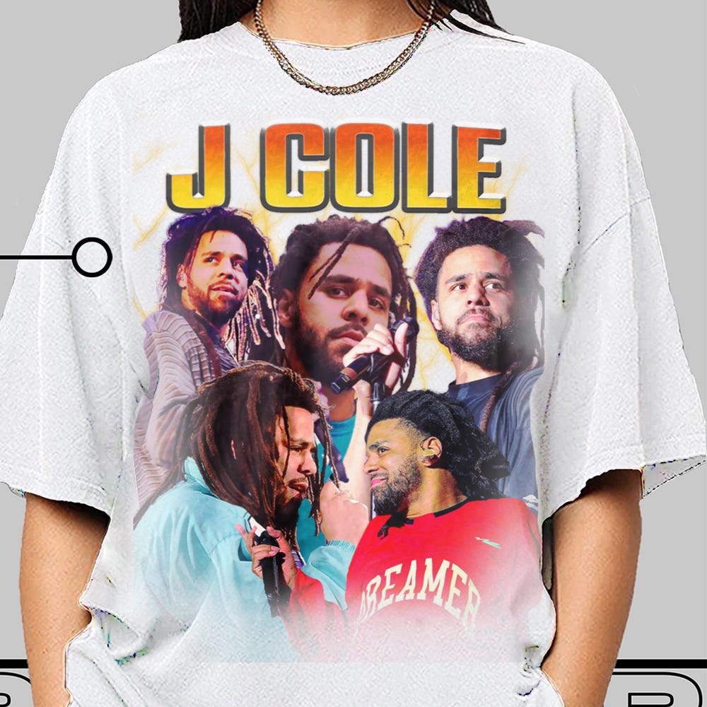 J Cole T-Shirt, Vintage J Cole Fan Shirt, J Cole Tee, Holiday Fan Merch ...