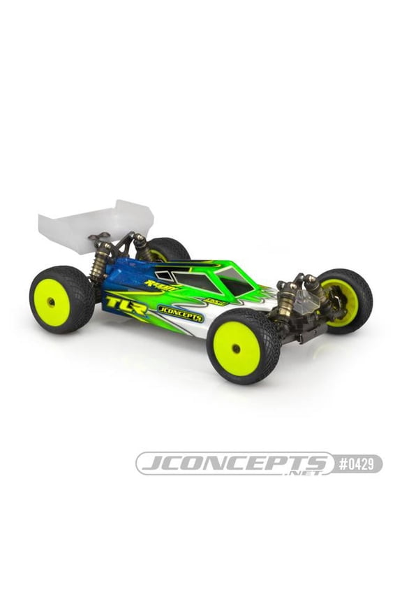 J Concepts JCO0429L S2 - TLR 22X-4 Body with S-Type Wing Model Car Kit
