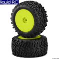 thumbnail image 1 of J Concepts JCO31002221 Scorpios Compound Pre-Mounted Wheels, Green & Yellow, 1 of 2