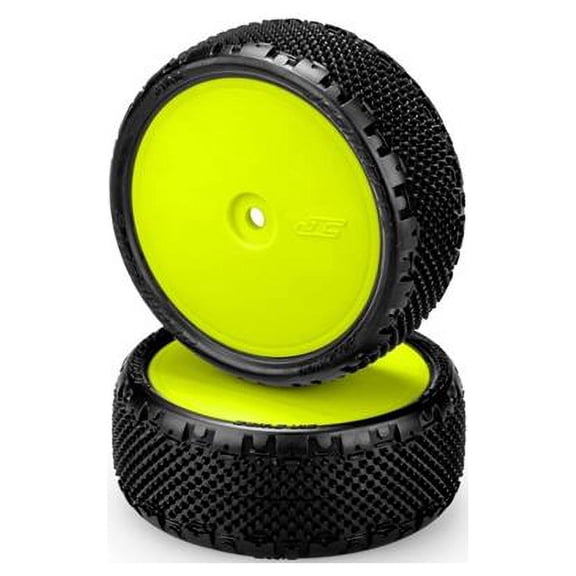 J Concepts JCO3182201011 Pin Swag 4WD Front Pink Compound Pre-Mounted 3353Y Buggy Tire