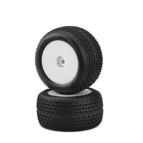 J Concepts JCO4005101021 Twin Pin Compound Pre-Mounted Wheels, Pink & White