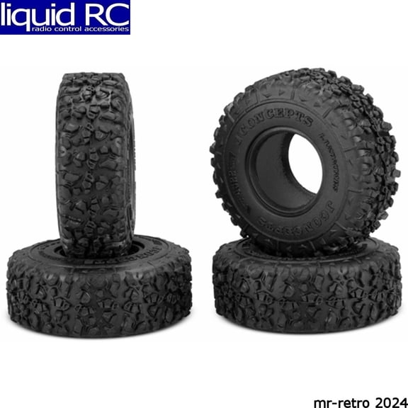 JConcepts Landmines 1.0" Micro Crawler Tires Set of 4 Green Sliced JCO402202