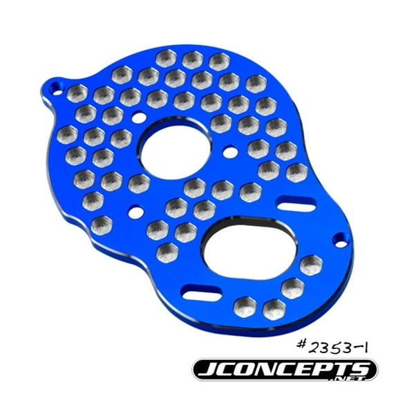 J Concepts Jco23531 Rc10B5/B5M Aluminum Motor Mount-Honeycomb-Blue