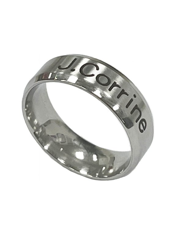 Hand-made custom graduation ring commemorative school gift ring college student gift titanium steel lettering ring