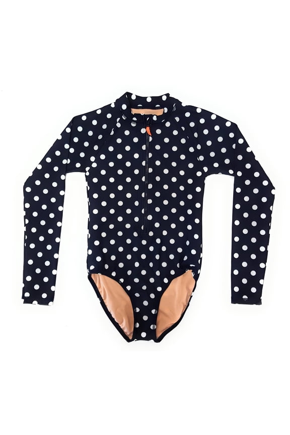 J Crew Cut Long Sleeve One-Piece, Polka Dots, 12