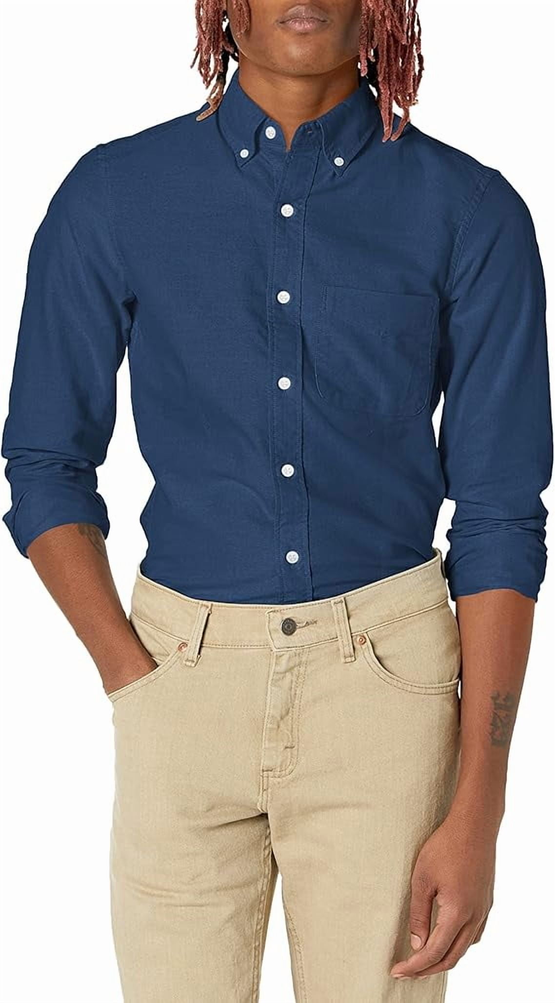 Men's Mercantile Slim Fit Button Down Shirt - Navy