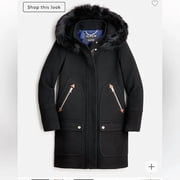 سترة نسائية من الصوف من J Crew باللون الأسود مقاس 0 J5488
