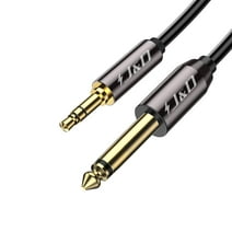 J&D 6.35mm (1/4 inch) TS Male to 3.5mm (1/8 inch) TRS Male Stereo Aux Adapter Cable, 3.3 Feet