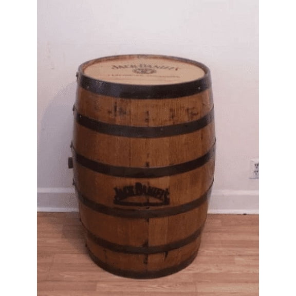 J.D. Authentic Whiskey Barrel Branded-Laser Engraved-Sanded and Finished