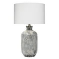 thumbnail image 1 of J&D Designs Blaire Transitional Ceramic & Cotton Table Lamp in Gray/Cream, 1 of 5