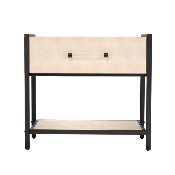 J&D Designs Cassius Side Table in Taupe
