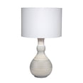 thumbnail image 1 of J&D Designs Droplet Ceramic Table Lamp with Linen Shade Blue, 1 of 6
