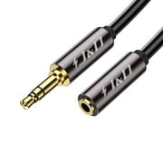 J&D Gold Plated 3.5mm TRS Male to Female Stereo Audio Cable Auxiliary Cable, 9 ft