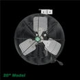 thumbnail image 1 of J&D Manufacturing  36 in. High Output Deluxe Basket Fan - Black - 3 Phase - 0.5 HP - 230-460V - 3 Galvanized Steel Blades with Bracket, 1 of 1
