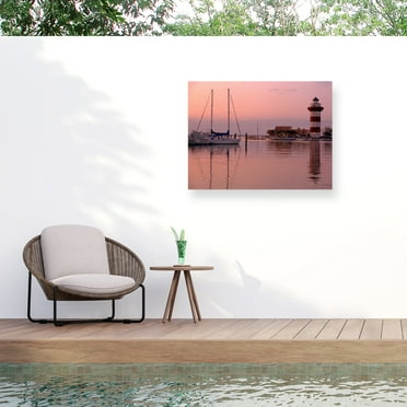 J.D. Mcfarlan 'Harbortown' Outdoor Canvas 35x47