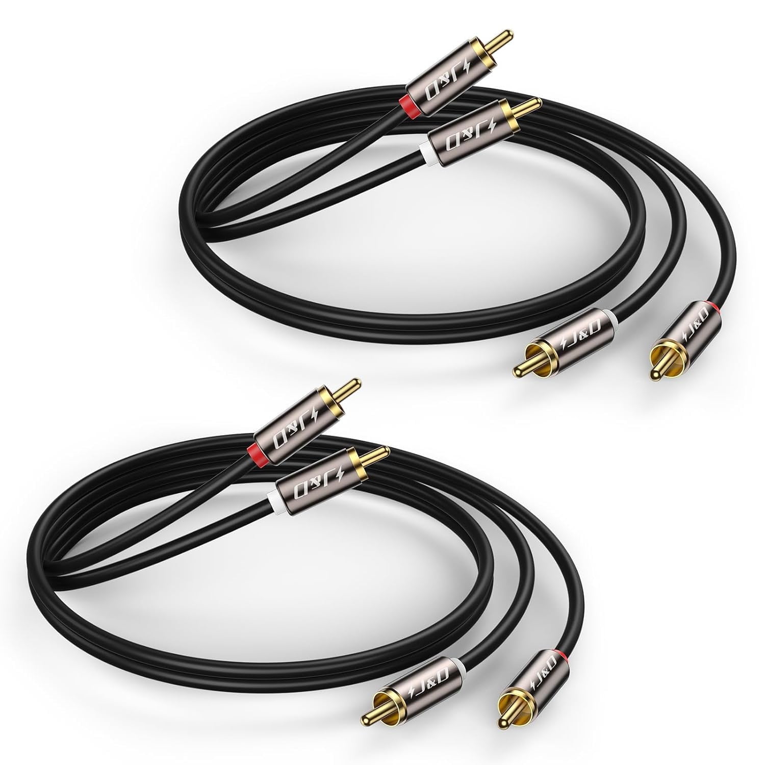 Youii 2 RCA To 2 RCA Stereo Audio Cable – 30m Gold-Plated, Heavy