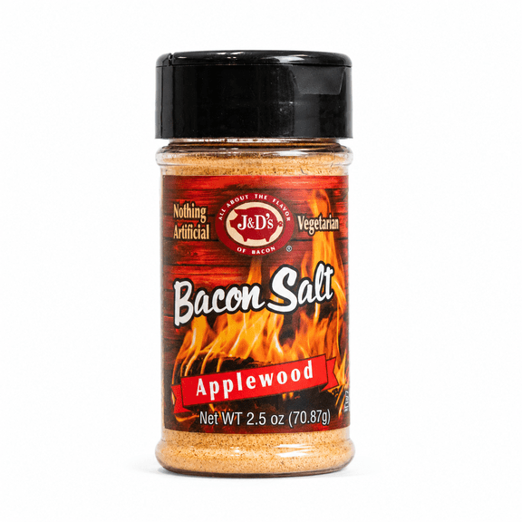 J&D's Applewood Bacon Salt 2.5oz All Natural Bacon Flavored Seasoning Spice Rub
