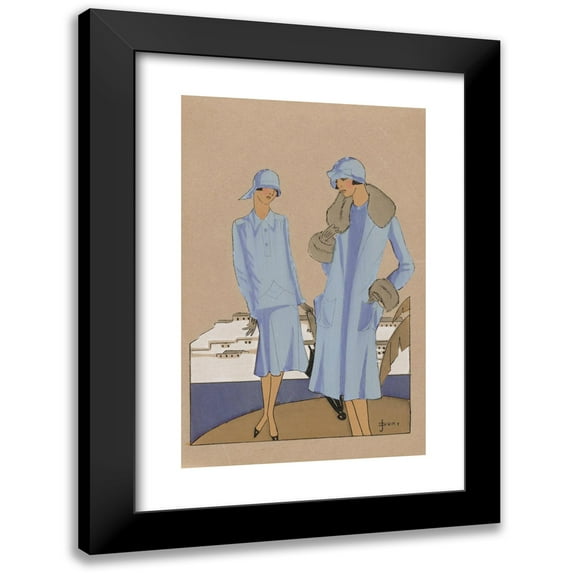 J. Dory 17x24 Black Modern Framed Museum Art Print Titled - Creations Premet - Algiers (1926)