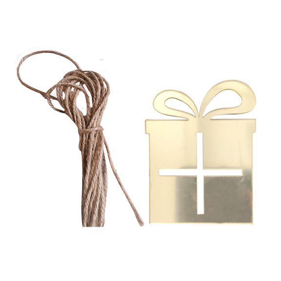 J Double Color Acrylic Mirror Sticker For Christmas Decoration Pendant And Holiday Use