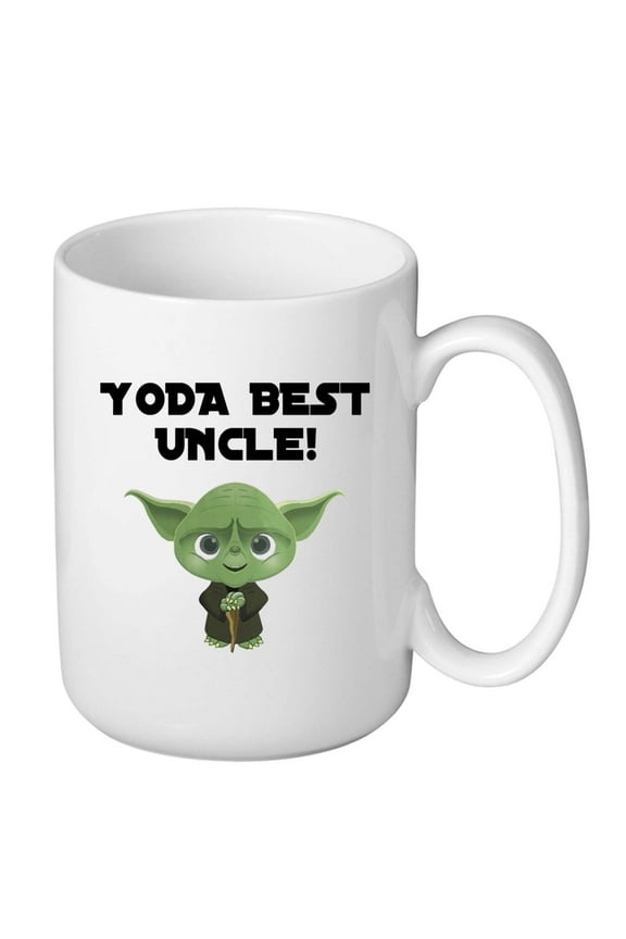 Yoda Best Uncle Ceramic Mug, 15 oz Father's Day Gift for Uncle