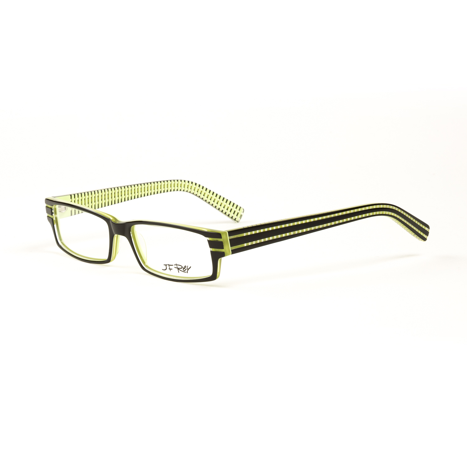 J.F. Rey Eyeglass Frames 54mm Black/Green Citrus - Walmart.com