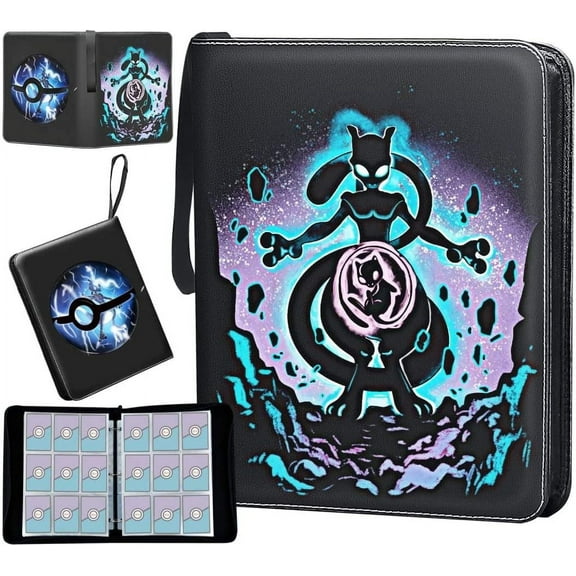 J&G Card Binder for Cards, 9 Pocket with 50 Sleeves up to 900 Cards Holder Album School Gifts for Boys Girls - Card not included