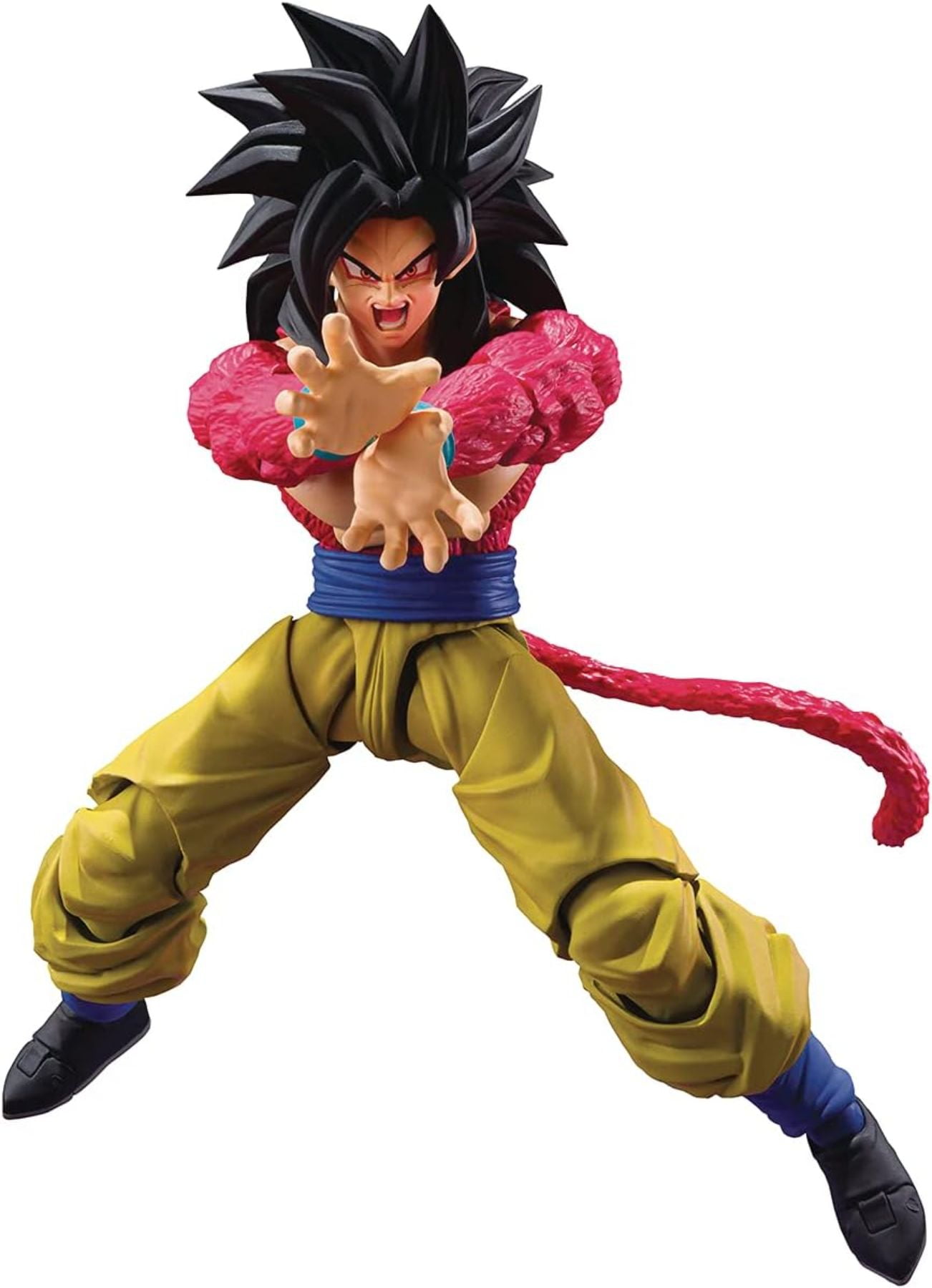 6 Pcs/Lot 8Cm Dragon Ball GT Figure Son Goku Super Saiyan 4 and Pan Model  Dolls