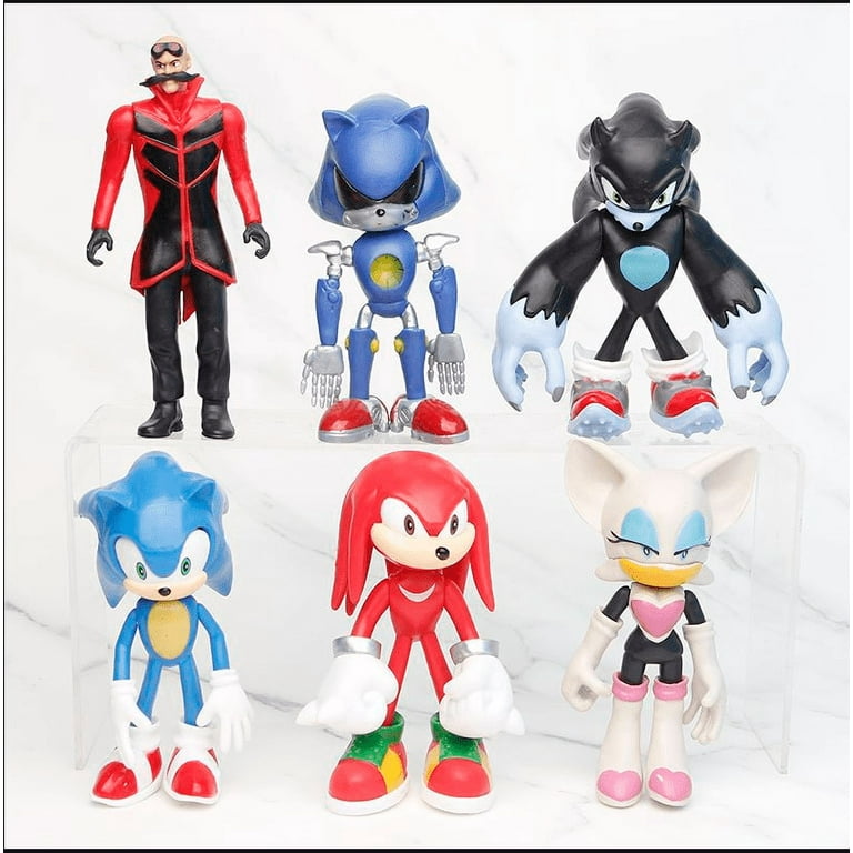 5 Sonic X figures 12 cm in blister, Sonic and his friends - AliExpress