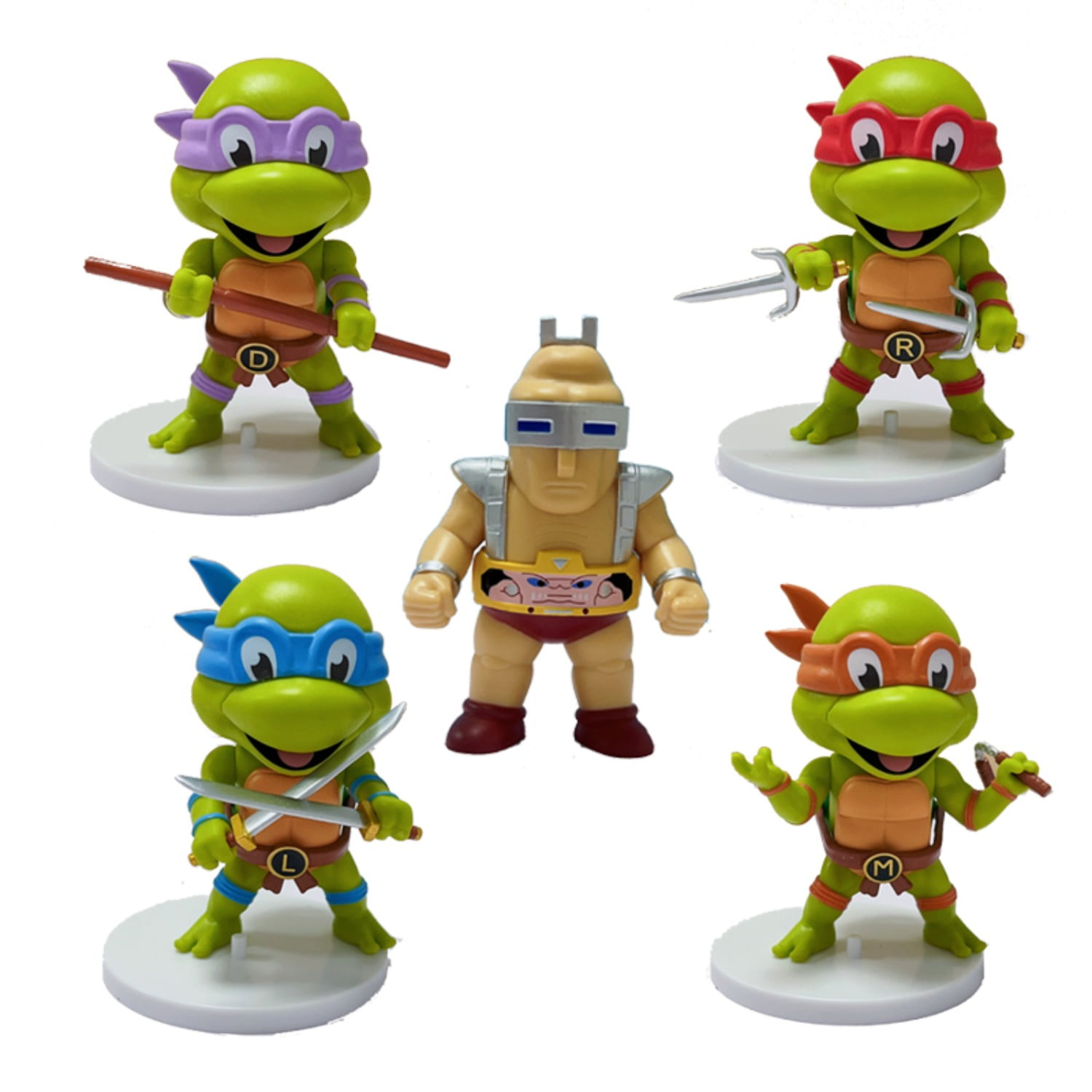 J&G Teenage Mutant Ninja Turtles Action Figures Toys (5 Pcs), TMNT, 3 inches to 4 Inches