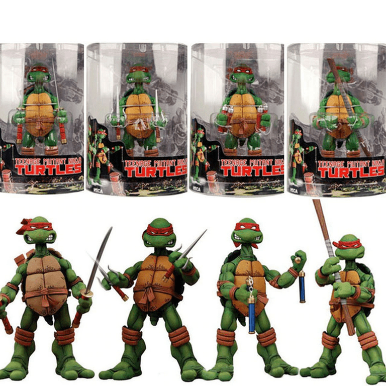 J&G Teenage Mutant Ninja Action Figures Toys with Red Headband PCS - TMNT Mini Action Figures Kids - Toy For Kids Gift Decorations Collection - Walmart.com