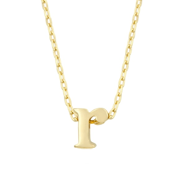 J Goodin 18k Gold Plated Initial R Pendant
