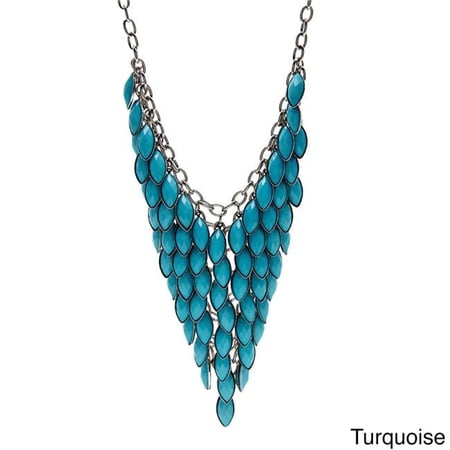J&H Designs 6829/N/Turq Colored Faceted Lucite Bib Necklace price history and forecast - JH Design 6829/N/Turq