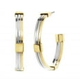 thumbnail image 1 of J&H Designs 9217-EP-Two Tone Two-Tone Hoop Earrings, 1 of 3