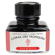 J.Herbin 13059T Ink Bottle 30 ml for Fountain Pens Coral Red