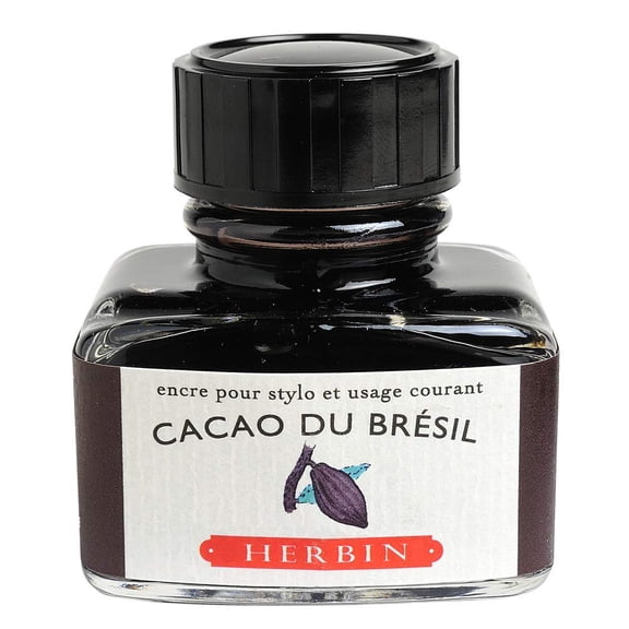 Herbin Fountain Pen Ink - 30ml Bottle - Cacao du Bresil