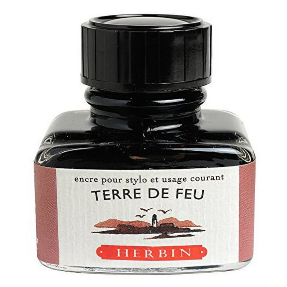 J. Herbin Fountain Pen Ink - 30 ml Bottled - Terre de Feu