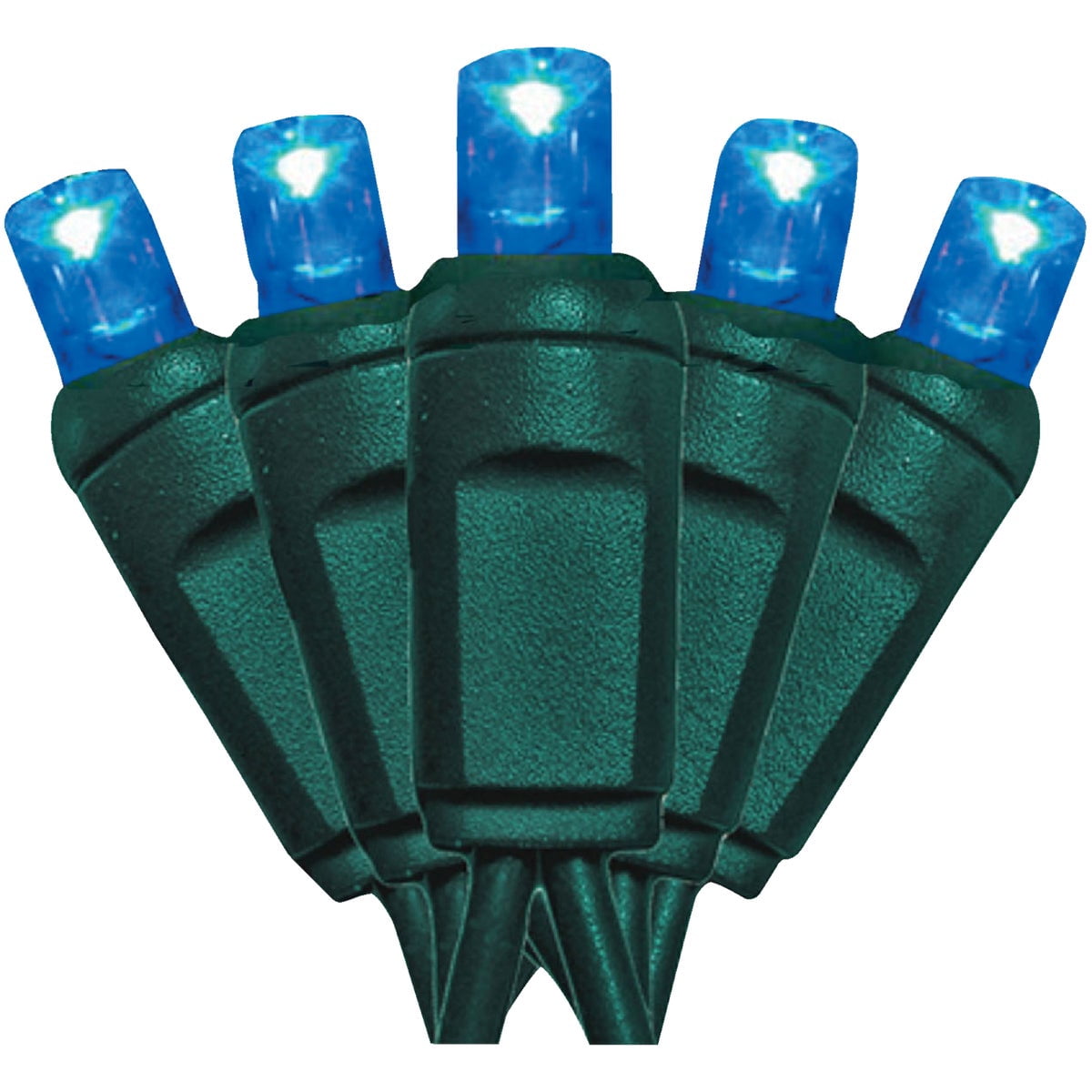 J Hofert M5 LED String Light Set - Energy Efficient - 100 Count, Blue — Residential Use, Standard Application