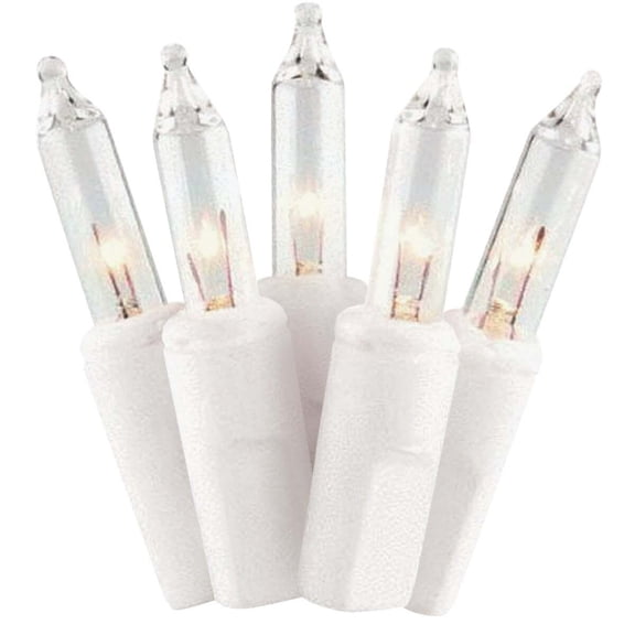 Home Impressions String Lights Mini Light Set - Heavy Duty, Shatterproof, White Wire - 150 Count