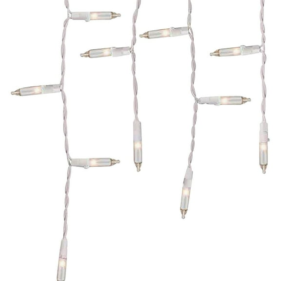 J Hofert Clear 200-Bulb Incandescent Icicle String Light Set 2662-22