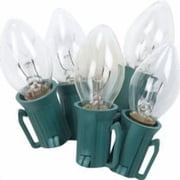 J Hofert Clear C7 Incandescent String Lights - 25 Bulbs - 25 Count   Residential Use, Standard Application