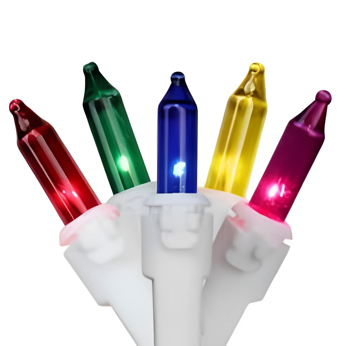 J. Hofert Co 300ct Icicle Christmas String Lights White Wire - Multi-Color