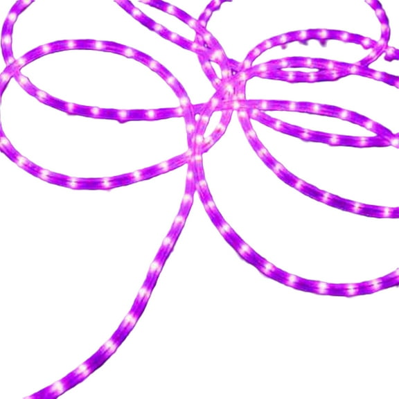 J. Hofert Co Commercial Grade Christmas Rope Light Set White Cord - Purple
