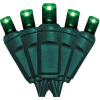 J Hofert M5 LED Light Set - Green, Energy Efficient, Decorative - 100 Bulbs