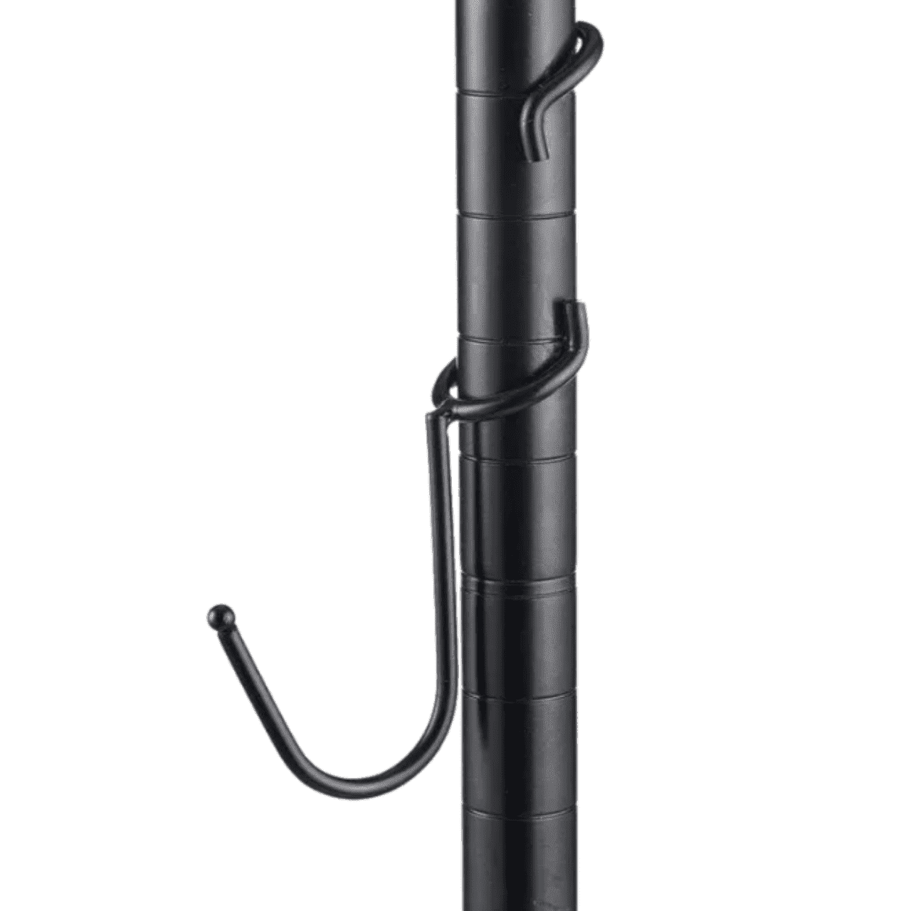 J-Hook - Shelf Pole Hooks for Wire Shelving – 5 Pack – Black  - Fits 1" Pole
